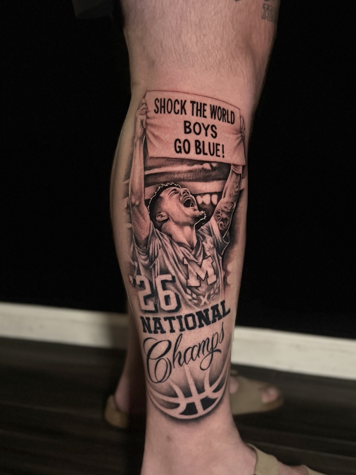 Lincoln portrait tattoo